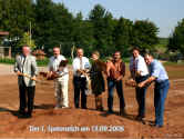 Erster Spatenstich, am 13.09.2006