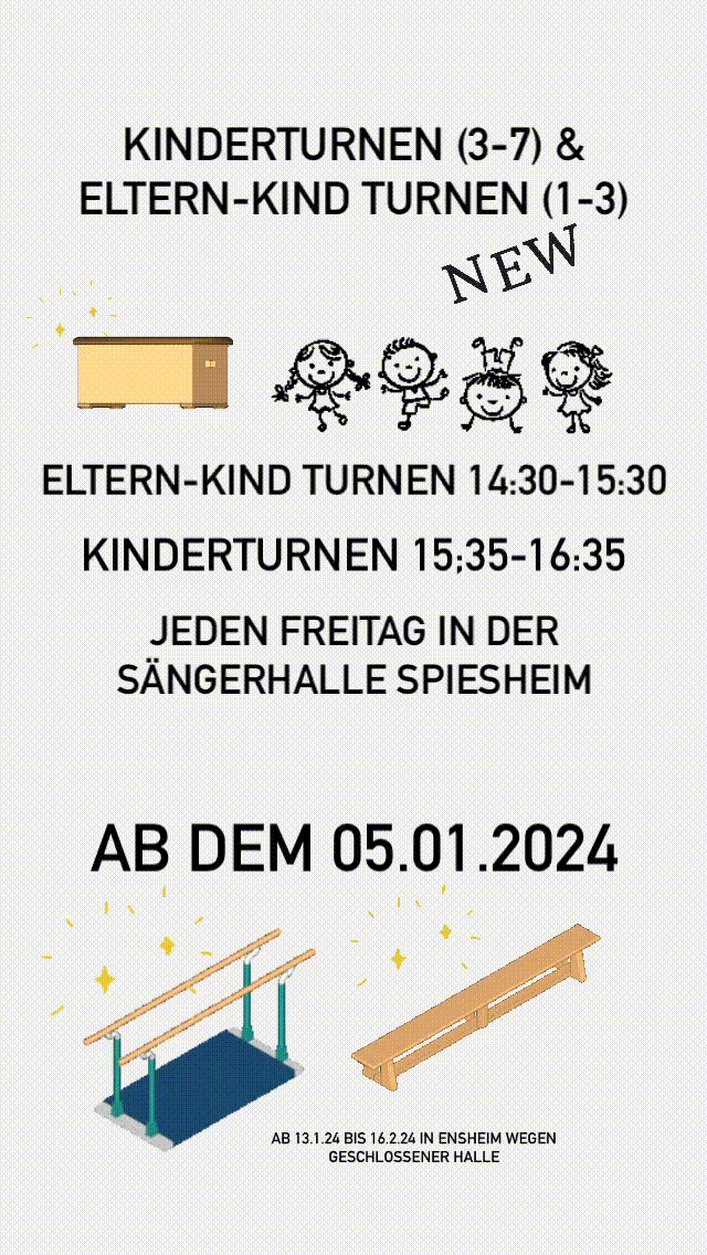 kinderturnen flyer